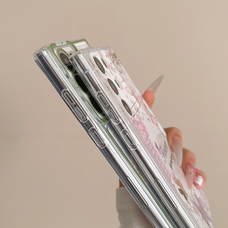 สําหรับRealme C85 C71 C75 C61 C63 C67 C65 C53 C55 C35 5 5i 6i 5S C3 6 7 8 9 10 11 12 13 14 15 Pro Plus 11X 12X 14X 14X 5G 15T 15T 15G ปลอกใส่โทรศัพท์แบบนิ่มใสทรงสี่เหลี่ยม - รูปที่ 5