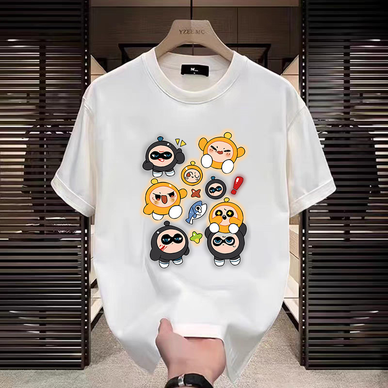 HOME818 เสื้อยืดแขนสั้น MAN T-shirt เสื้อผ้าแฟชั่นสาวอวบมินิมอลสไตล์เกาหลี ผ้ายืดใส่สบาย  ( NO.T1 )