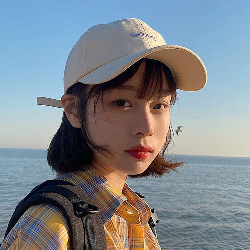 [CRS]หมวกเบสบอลปักลายสไตล์สตรีท ครีมกันแดดหมวกหญิงหมวกลิ้นเป็ด - รูปที่ 3