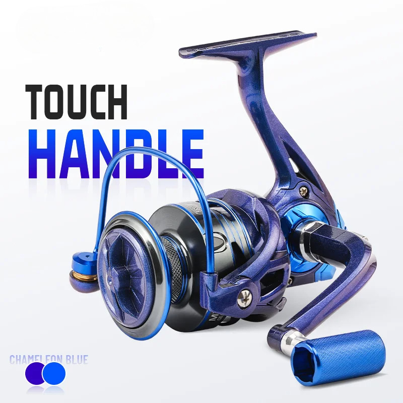 รอกหมุน MX2000-7000 ขนาดรอกตกปลาโลหะ Spool 5.2:1 อัตราทดเกียร์ 13 + 1BB ล้อหมุน
