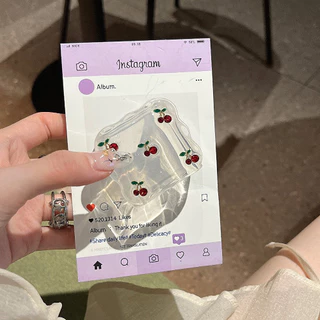 เคสป้องกันสายเคเบิลข้อมูล Epoxy Cherry สำหรับ PD 18W 20w สำหรับ iPhone 11 13 14 15 16 pro max หัวชาร์จเร็ว