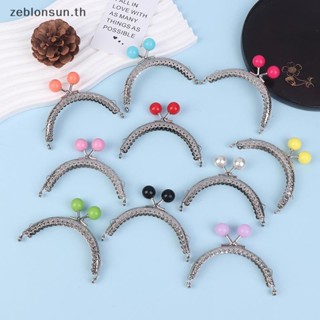 # Zeblonsun # สีลูกกวาดโลหะกระเป๋ากรอบ Kiss Clasp กระเป๋า Cl…
