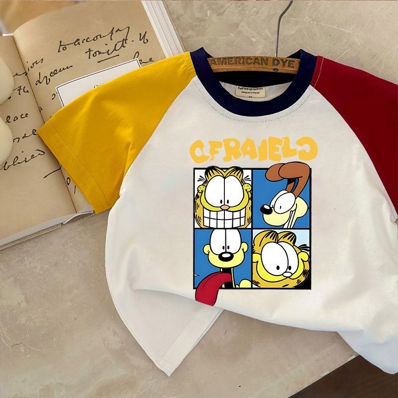 ฤดูร้อนใหม่ เสื้อยืดแขนสั้นผ้าฝ้ายแท้สำหรับเด็ก เสื้อยืดลายการ์ตูนสำหรับเด็กผู้ชาย เสื้อยืดแขนสั้นแบบแพทช์เวิร์ค เสื้อเด็กผู้หญิงที่มีสไตล์ - รูปที่ 3