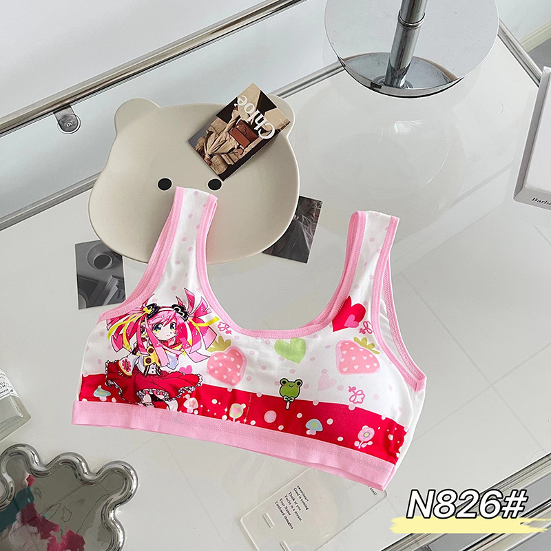 NK_HOME1 ชุดชั้นในเด็กอายุ ชุดชั้นในเด็กผู้หญิงบราฟองน้ำผ้านิ่มใส่สบาย 8-16 ปีรอบอก 20-34 นิ้ว sport bras NO.N826