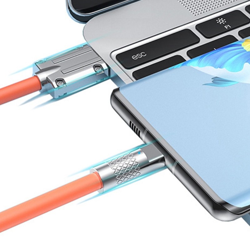 QUU สาย USB to USB C สาย USB to Type C สายชาร์จเร็วสายโอน USB C 120W