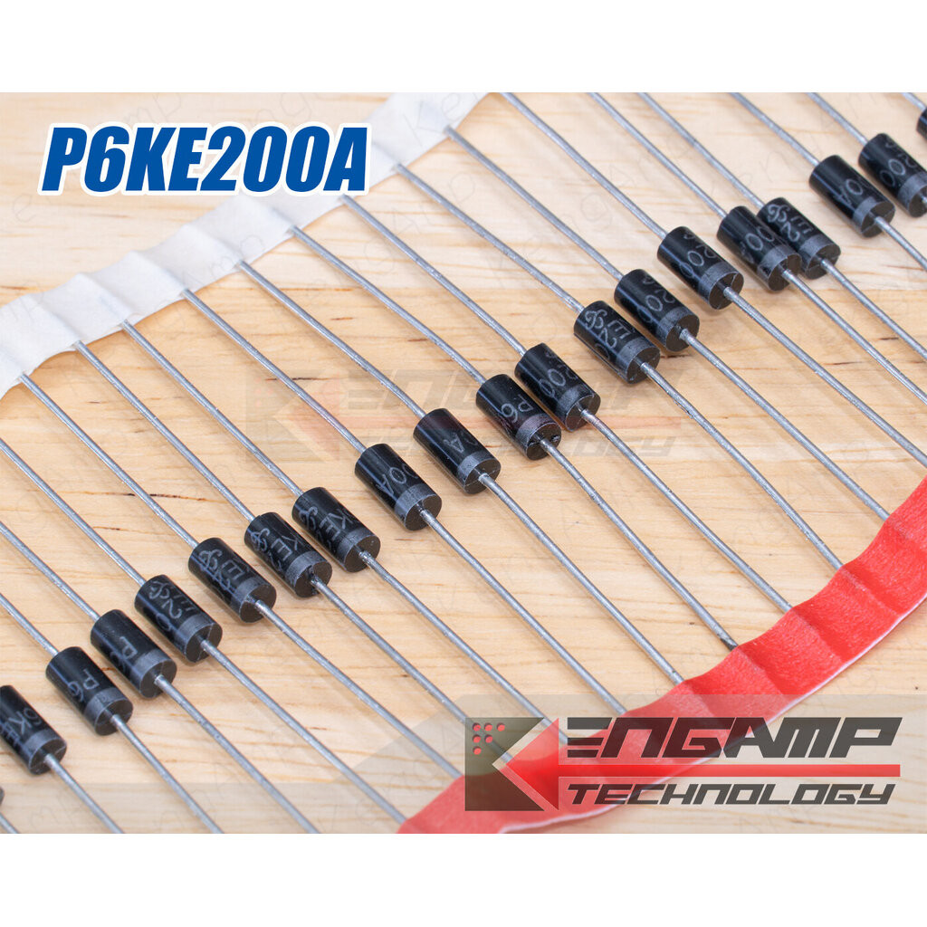 (10ตัว) [TVS] P6KE200A VISHAY TVS Diode Breakdown Voltage 200V Unidirectional,Working Reverse Voltag