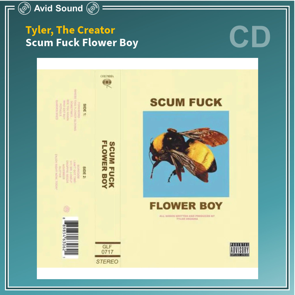 CD แผ่นซีดี Tyler The Creator Scum Fuck Flower Boy ใหม่ ซีล Tyler The Creator CD