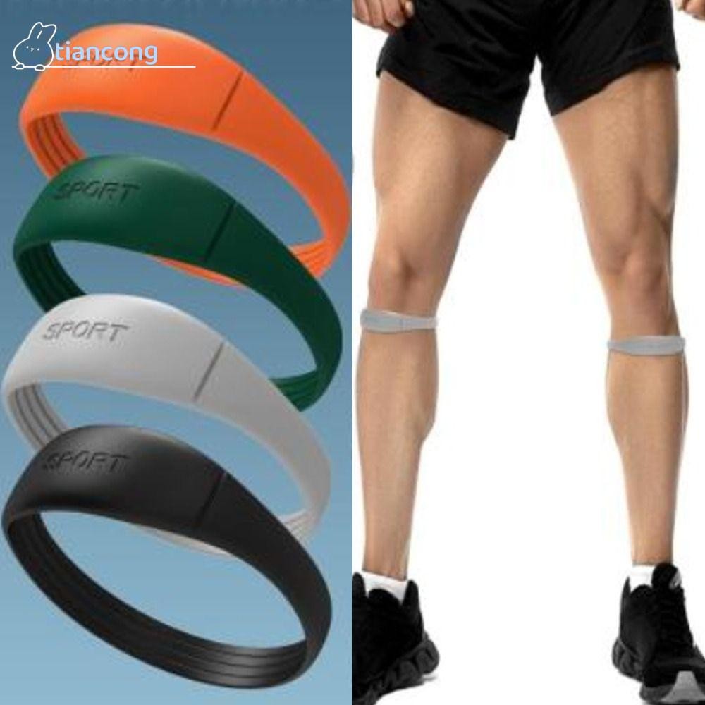 Tiancong สายรัดเข่าเอ็น Patella, อุปกรณ์พยุงเข่า Knee Care สายรัดเข่า Patella ใช้งานง่ายป้องกันคงที่ซิลิโคนยืดหยุ่นสูงเข่ากีฬาวงวิ่งเดินป่า
