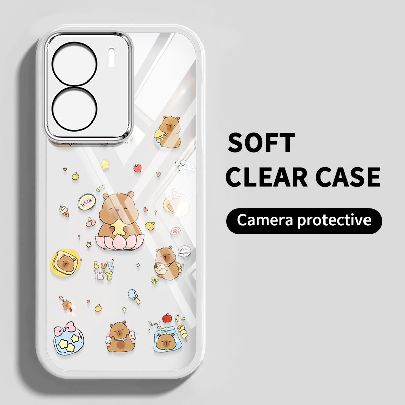 YBD เคสโทรศัพท์สําหรับ Redmi A5 Turbo 4 Pro Xiaomi POCO F7 5G POCO C71 ขนมน่ารักพร้อมเปลือกนากรูปแบบ