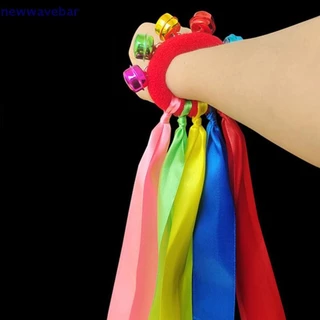 {}newwave} 1 ชิ้นริบบิ้นข้อมือเด็กทีมกีฬา Pompom เชียร์ลีดเดอร์ Big Match Pom Club Dance Props สร้อยข้อมือยืดหยุ่นเชือกยืดหยุ่น {TH}