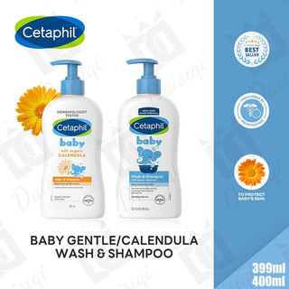 Cetaphil Baby Calendula Wash & Shampoo Gentle Daily Baby Use On Delicate Skin Hair And Scalp Care
