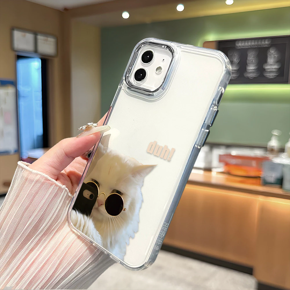 iPhone 16 15 14 13 12 11 8 7 6 X XS XR SE Plus Pro Max 2020 2022 Apple กรอบรูปโลหะ เคสไอโฟน เคสเมท JSXK สายแพร แบบใส thumbnail 7