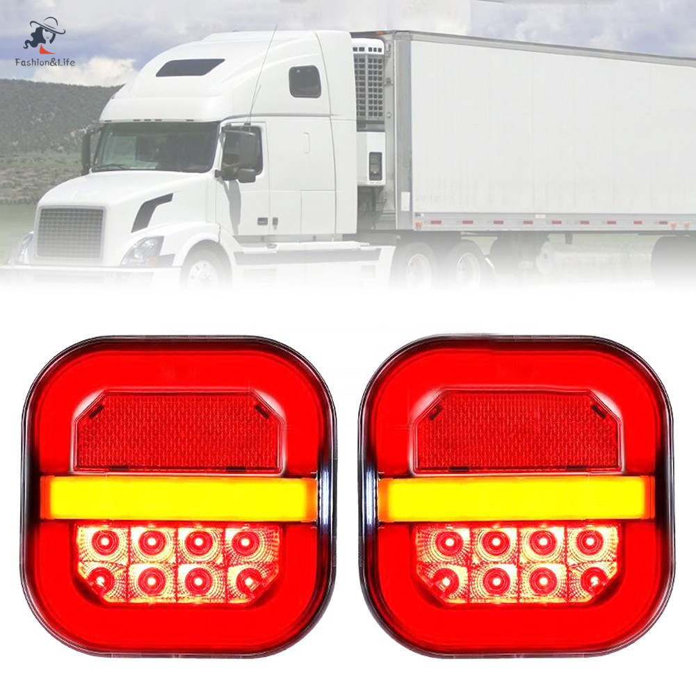 ไฟท้าย LED กันน้ํา-สแควร์ LED Trailer Lights สําหรับเรือ