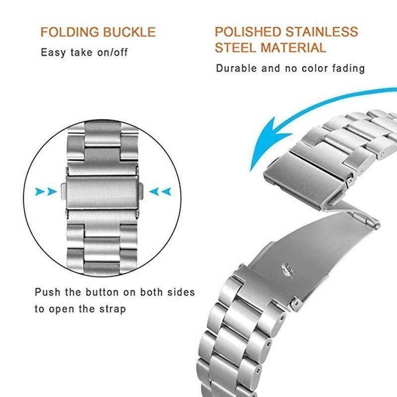 สายโลหะแม่เหล็กสําหรับ Amazfit Bip 6 สมาร์ทนาฬิกาสแตนเลสสําหรับ Amazfit Bip 6 สร้อยข้อมือสายรัดข้อมือ Accessorie - รูปที่ 4