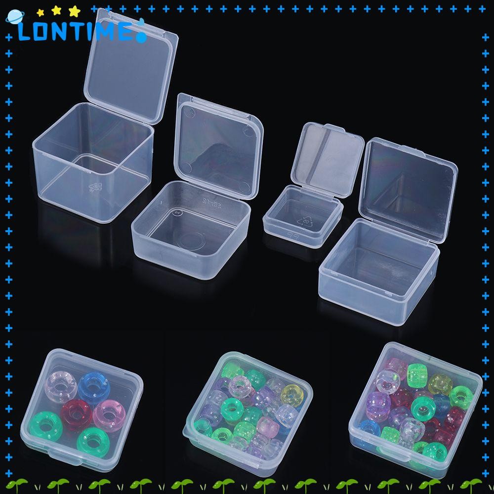 LONTIME กล่องเก็บของขนาดเล็ก Nail Art Screw Storage กล่องชิปยาพลาสติก