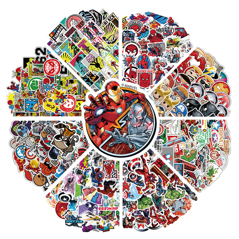 Super Hero Marvel Mega Sticker Pack กันน้ํา UV Protected Decor สําหรับ Tech Gadgets & Accessories
