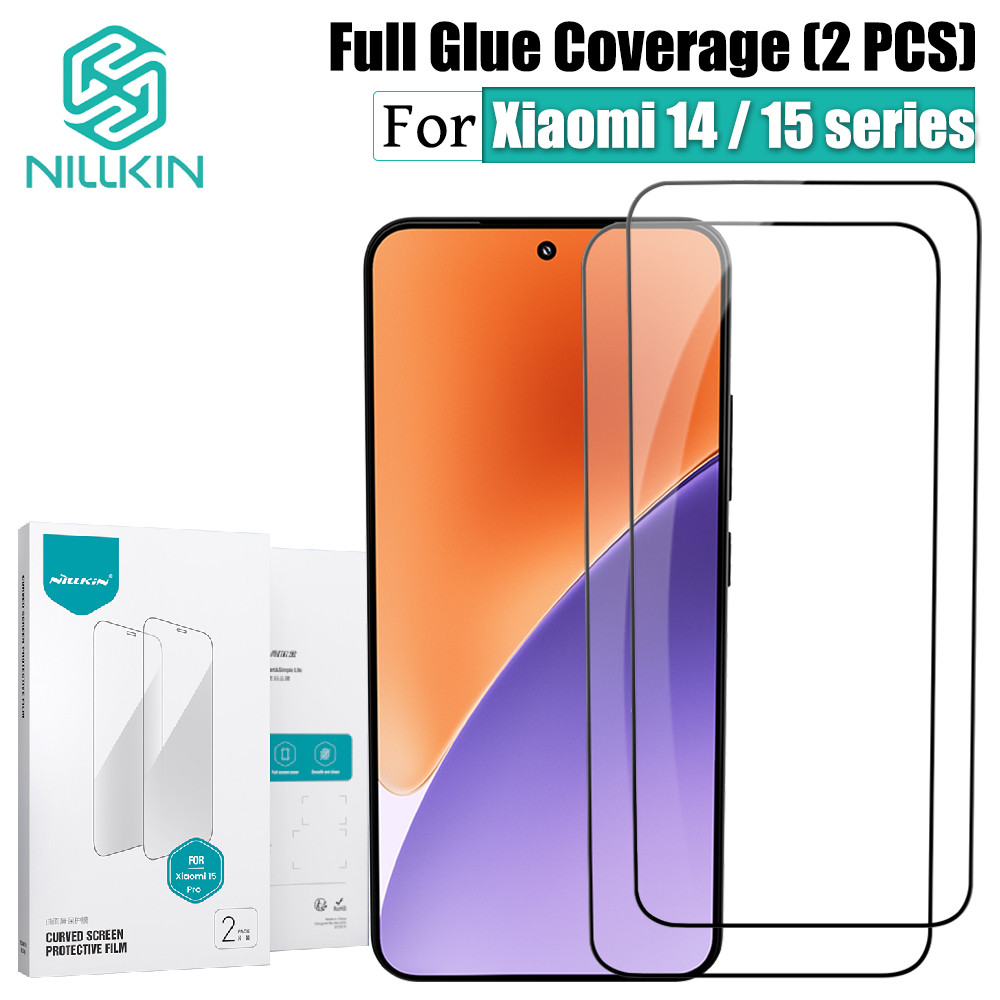 NILLKIN 2 ชิ้นปกป้องหน้าจอสําหรับ Xiaomi 15 Ultra 14 Ultra 15 Pro 14 Pro ฟิล์ม Plexiglass ทนต่อแรงกระแทก (กระจกนิรภัย)