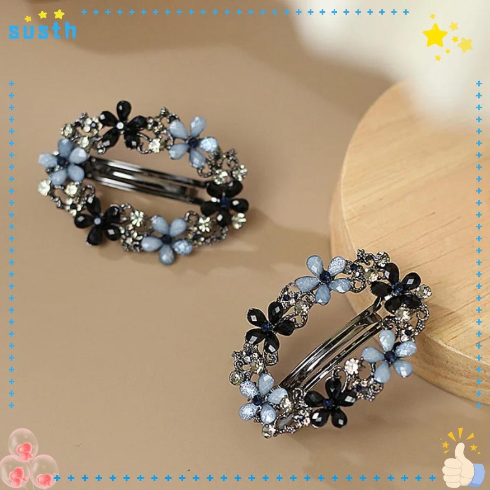 ของพวกเขา รูปไข่ดอกไม้กิ๊บ, พลอยเทียม ที่เรียบง่ายออกแบบคริสตัลฤดูใบไม้ผลิกิ๊บ,แฟชั่นเกาหลีหรูหราสบายๆเพทายคลิปด้านบนสําหรับผู้หญิงสาวอุปกรณ์ผม ราคา ถูกที่สุด ดีลบีเคเค