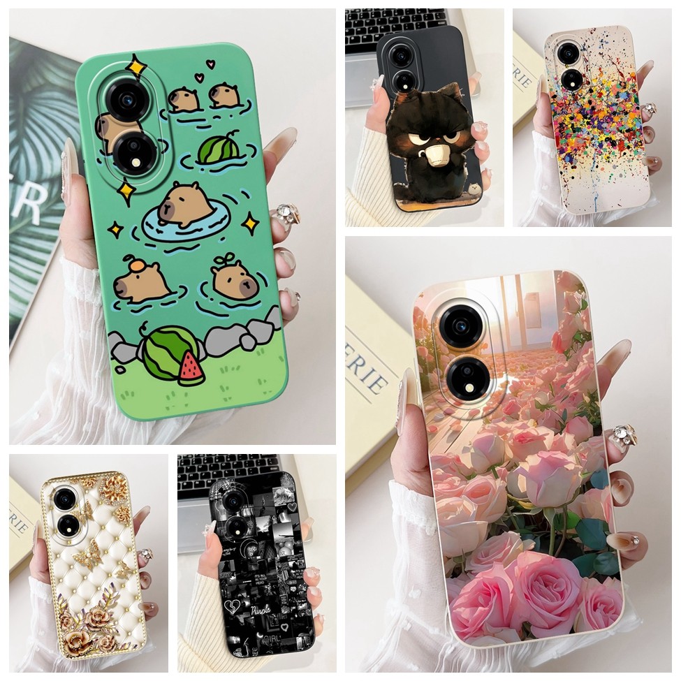 Honor X5 Plus กรณี WOD-LX1 ความงามแมวน่ารักแฟชั่นตลกซิลิโคนกันกระแทกเคสโทรศัพท์ Honor X5 Plus ปกหลัง