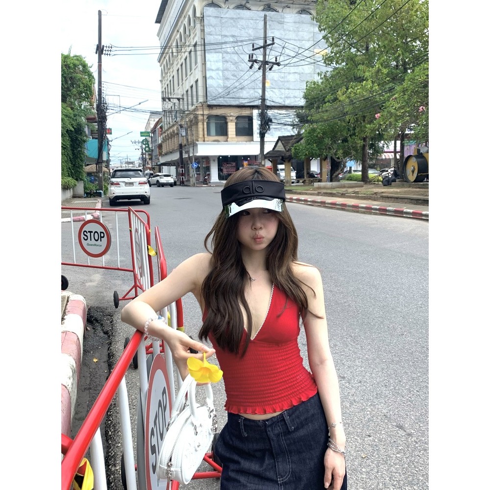 NZN ออกแบบมาสาวร้อนลูกไม้เสื้อกั๊กแน่น