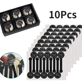 10ชิ้น สติกเกอร์สายคาดกล่อง กันน้ำ 10*1.5CM ติดสินค้า วงกลม sticker thank you แบบPVC