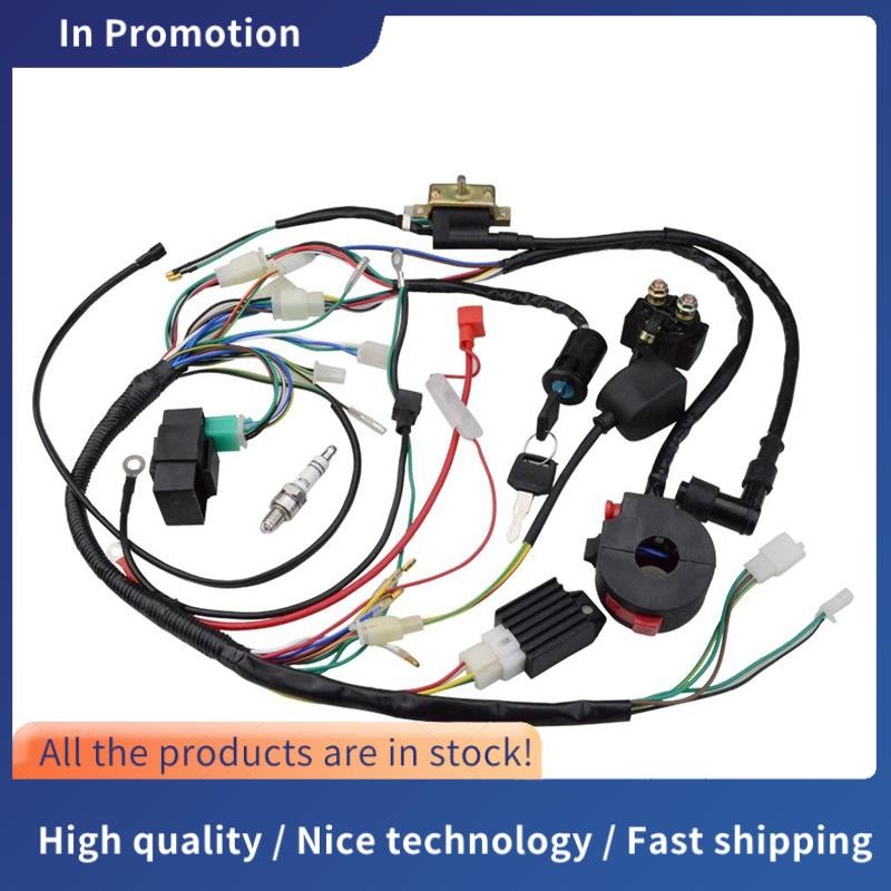 Atv 150Cc 200Cc 250Cc Coil Harness สวิทช์สายไฟ Coil Rectifier CDI ATV Solenoid Spark Plug Quad Pit Dirt Bike Buggy Go Kart ชุด