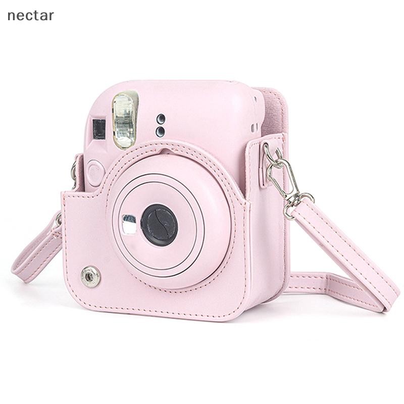 Tar สําหรับ Instax Mini 12 กล้อง PU เคสป้องกัน Trave กระเป๋าพร้อมสายคล้องไหล่ N