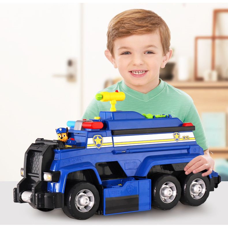 Paw PATROL ขนาดใหญ่ Ultimate Archie รถตํารวจรถกู้ภัยเสียง Light Deformable ลูกสุนัข PATROL ของเล่นเด็ก