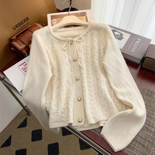 Tortton  - Cardigan Wol Rajut Korean Style Ruffle Full Wol
