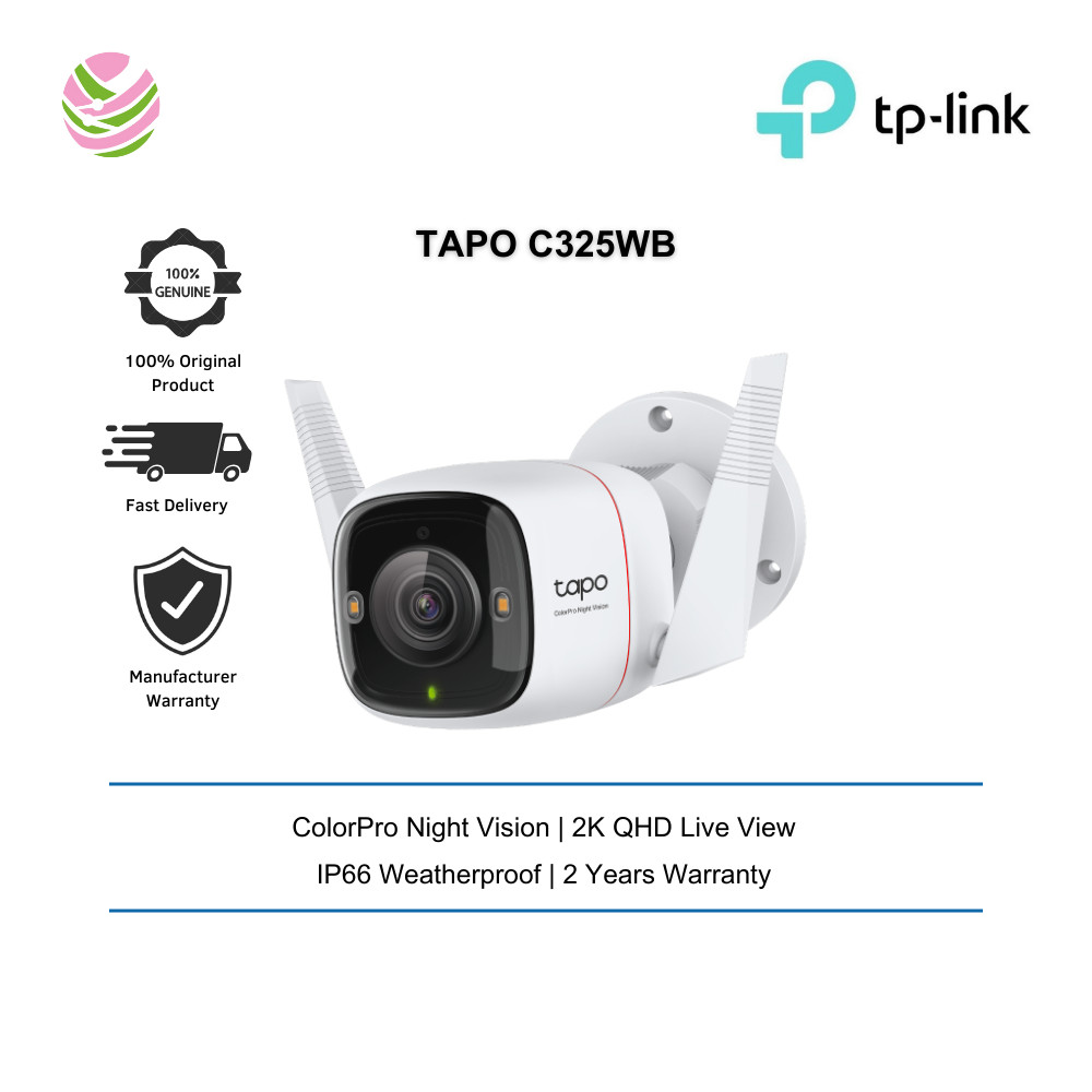 TP-Link Tapo C325WB กล้องวงจรปิดรักษาความปลอดภัยกลางแจ้ง Wifi Camera