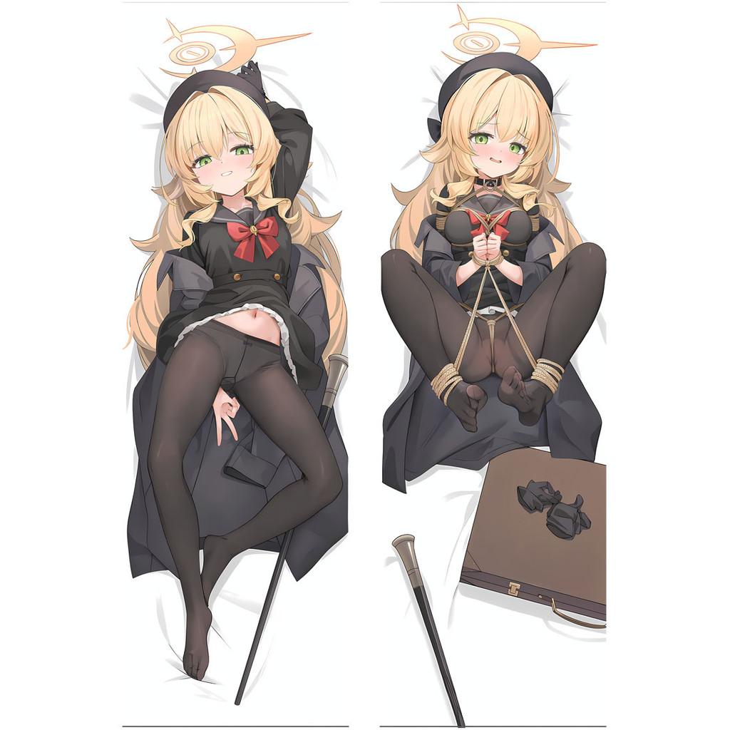 Blue Archive ปลอกหมอน Dakimakura พีชผิว 2Way Janainese อะนิเมะเกมหมอน