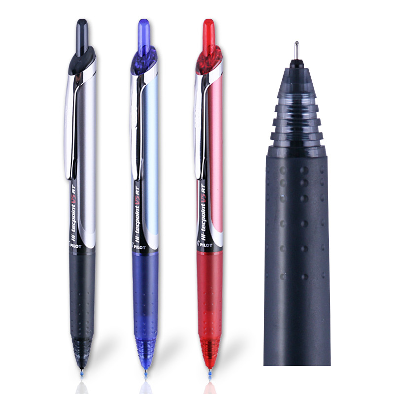 Japan PILOT PILOT BXRT-V5 ปากกาเจลกด 0.5 มม.สอบสีแดงสีฟ้าสีดําเข็มปากกาทําเครื่องหมาย