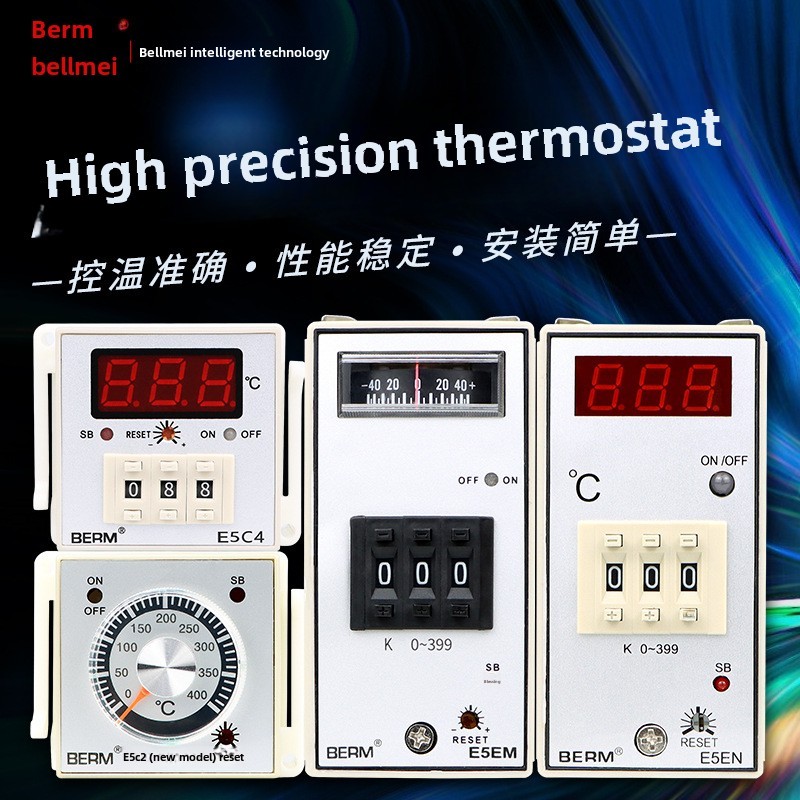 Belmei E5EM E5EN E5C4 E5C2 เทอร์โมเตาอบเทอร์โมสตัท 0-199 องศา 0-399 องศา