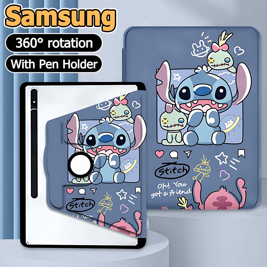 [พร้อมส่ง 🇹🇭]เคสฝาพับ Samsung Galaxy Tab S7 S8 S9 S7FE S9FE S9FE+  Galaxy Tab S9+ S8+ S7+ S10+ A8 A9 A9+ S6Lite A7Lite เคสหมุนได้360 องศาหมุน เคส Samsung Multiple patterns Samsung case