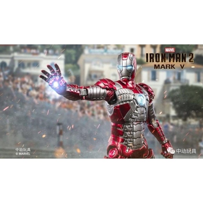 Zd Toys Original Iron Man Mark V - ZDToys Ironman MK 5 - LED