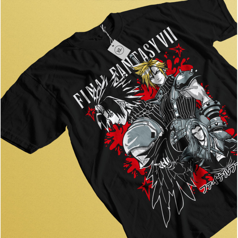 ใหม่ T-shirtfinal Fantasy VII Rebirth เสื้อยืด Vintage Retro Final Fantasy 7 Rebirth ShirtThe New
