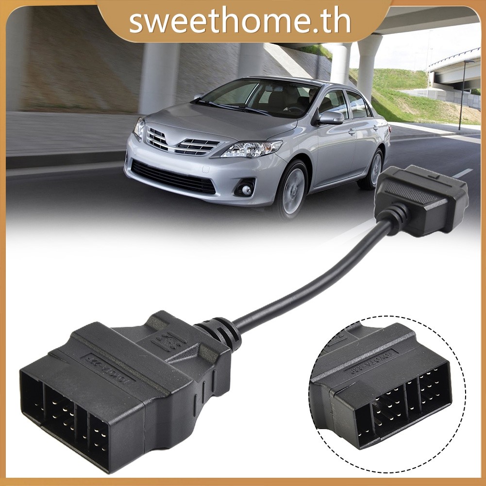 <SWHOME> 22 Pin OBD1 ถึง 16 Pin OBD2 สายแปลงอะแดปเตอร์สําหรับ TOYOTA Diagnostic Scanner <OCTOBER>
