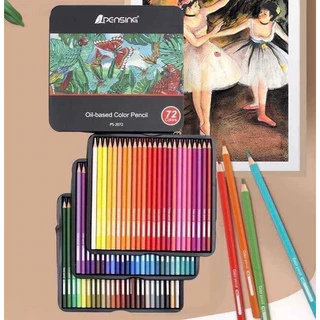 ดินสอสีไม้ 72สี จำนวน 1กล่อง ดินสอสีไม้มาสเตอร์อาร์ต ดินสอสีไม้ลบได้ สีไม้ กล่องเหล็ก มีหลายเฉดสี แท่งยาว อุปกรณ์ศิลปะ