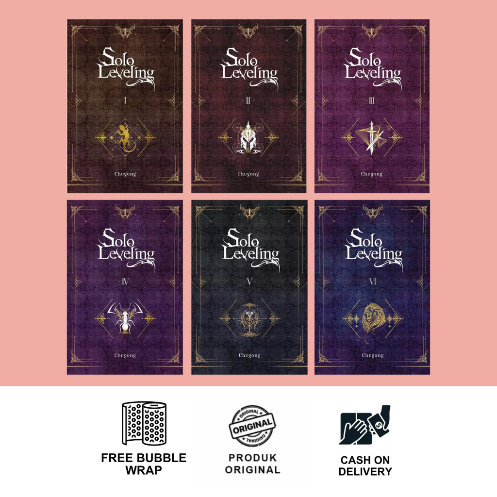 นวนิยาย - Solo Leveling 1, 2, 3, 4, 5, & 6 โดย Chugong - D&C Media Korea