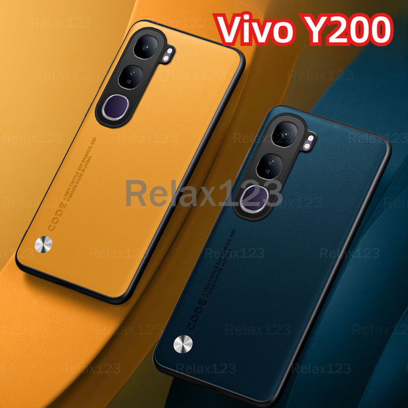 สําหรับ Vivo Y200 5G VivoY200 5G VivoY 200 5G Vivo Y 200 ปลอก 2024 หรูหราหนังโทรศัพท์กรณี Hard ป้องก