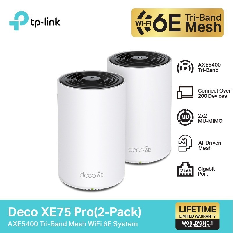 TP-Link Deco XE75 Pro AXE5400 Tri-Band Mesh สัมผัสประสบการณ์ WiFi ใหม่ กับคลื่นความถี่ 6 GHz ที่ทรงพ