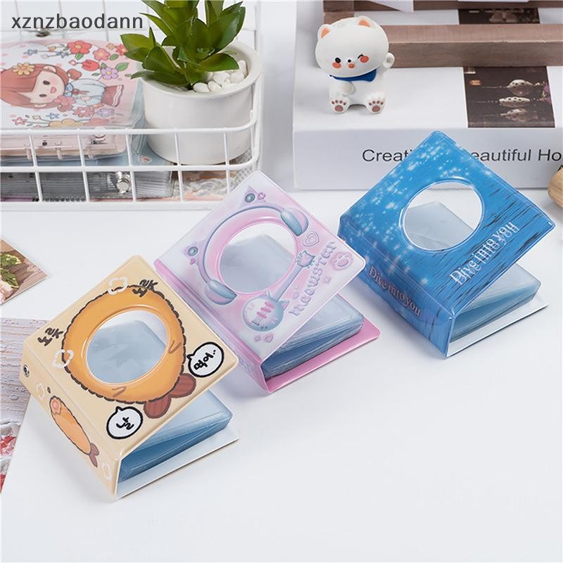 [XZNZV] อัลบั้มภาพ INS 3 นิ้ว Photocard Holder Kpop Idols การ์ดรวบรวมหนังสือ 40 กระเป๋าสําหรับ Mini Instax รูปถ่ายอัลบั้ม IKFG