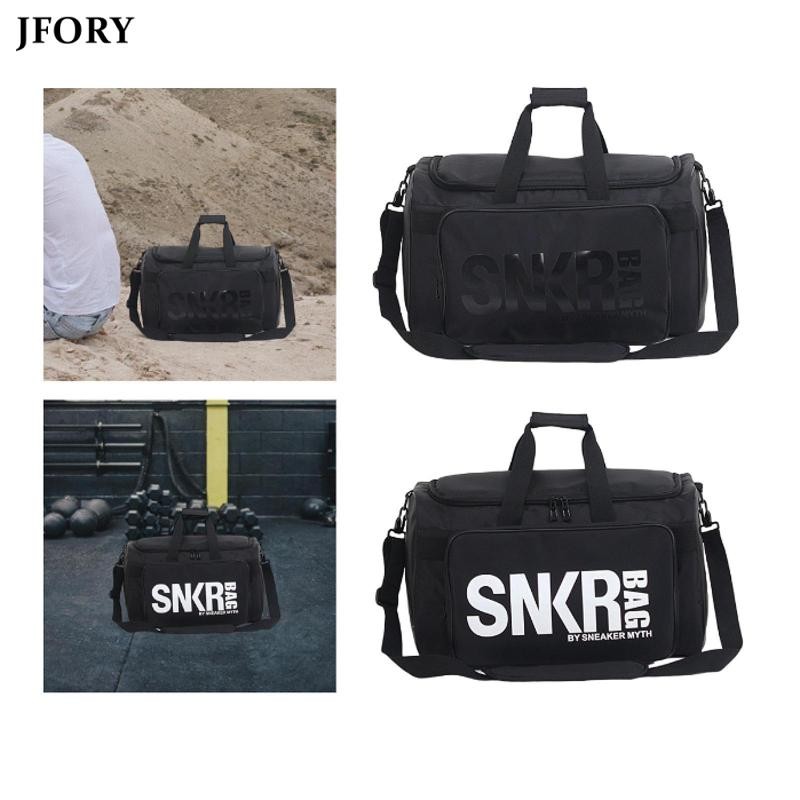 Jfory Travel Duffle Bag กระเป๋า Weekender น้ําหนักเบาสําหรับผู้ชาย Satchel Sports Gym Bag
