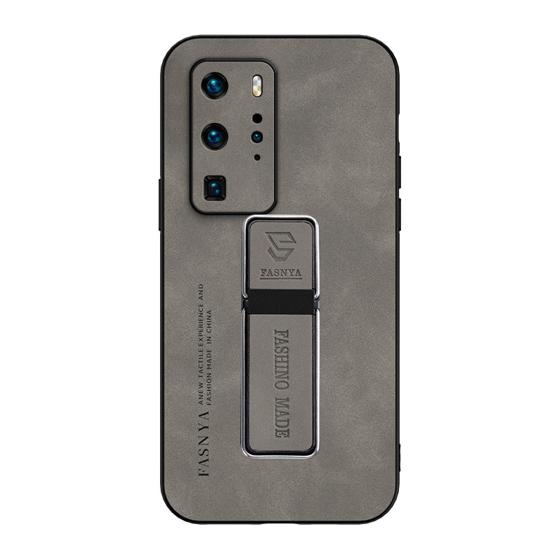สําหรับ Huawei P40 Pro เคสโทรศัพท์หนังกลับหนังแกะหรูหราพร้อมที่ยึดในรถยนต์แบบแม่เหล็กมัลติฟังก์ชั่น
