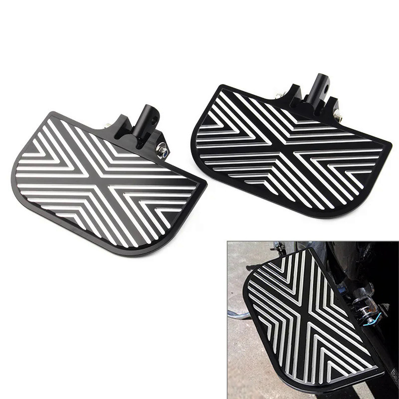 Mo Motorbike Mount Passenger Floorboards Pedal Pads For Harley Accessories FXR Touring Sportster XL 