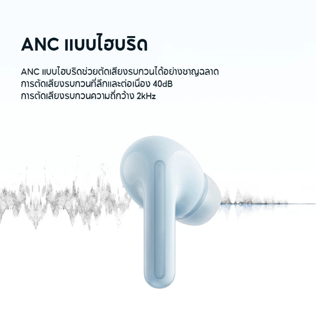 XIAOMI REDMI BUDS 6 LITE หูฟังบลูทูธไร้สาย ลดเสียงรบกวนด้วย AI ฟังได้นาน ประกันศูนย์ไทย 1 ปี
