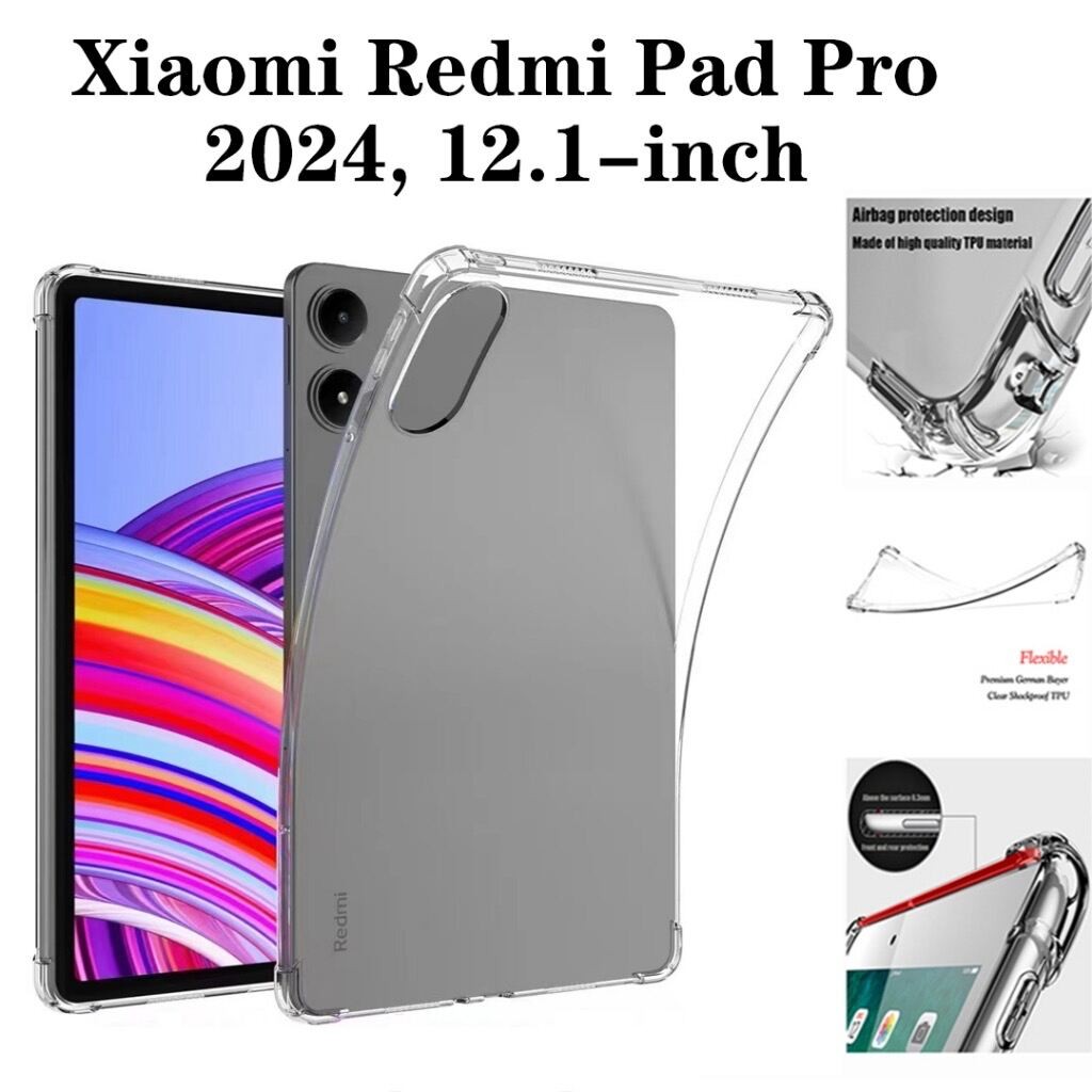 สําหรับxiaomi PAd 6S Pro 12.4 / Redmi PAd Se 8.7 Redmi PAd Pro 12.1 / PAd 10.61 / Redmi PAd Se 11.0 / Mi PAd 6/6Pro 5/5Pro ClearกันกระแทกTPUกรณี
