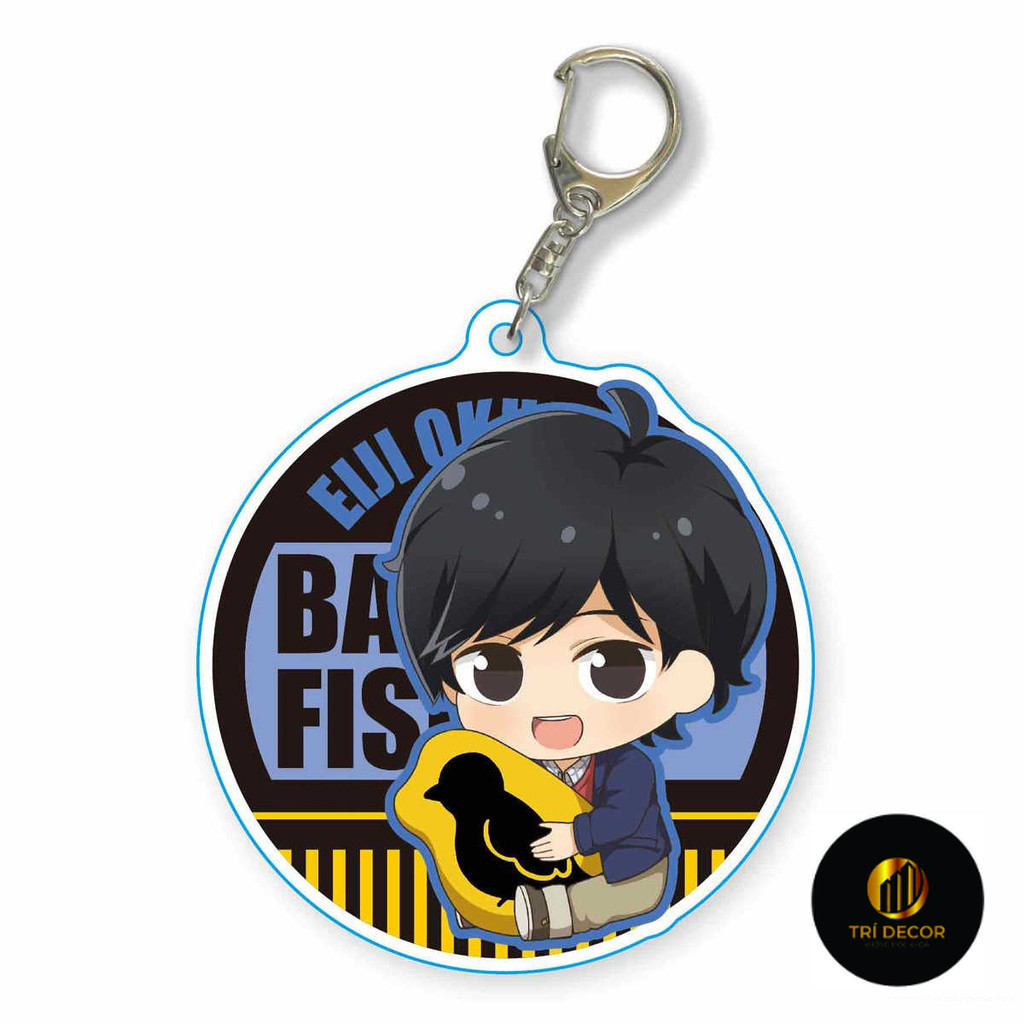 พวงกุญแจ โมเดล สแตนดี้ มังงะ กล้วยปลา Eiji Okumura Ash Lynx Gyugtotto Study and Work Desk Decorative