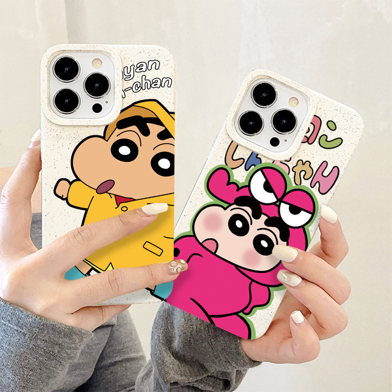 หลายเครยอนชินจังเคสโทรศัพท์สําหรับapple IPhone 7 8 X XR XS MAX 11 11 PRO MAX 12 12 PRO MAX 13 13 PRO MAX 14 PLUS 14 PRO MAX 15 PLUS 15 PLUS 15 PRO MAXสวมใส่และกันกระแทก เคส