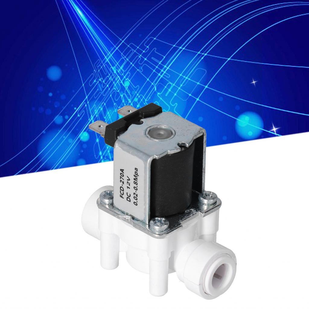 【จัดส่งด่วนในพื้นที่】 ไฟฟ้าวาล์วSolenoidพลาสติก 12V 24V 220Vปกติปิด 1/4 3/8 ท่อQuick Conntection RO Reverse Osmosisระบบ